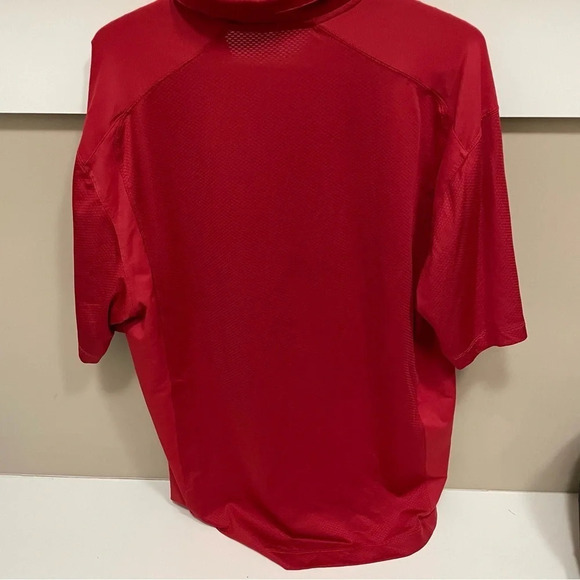 Nike Golf Dry Fit Red Golf Shirt Mens Large - Picture 3 of 5